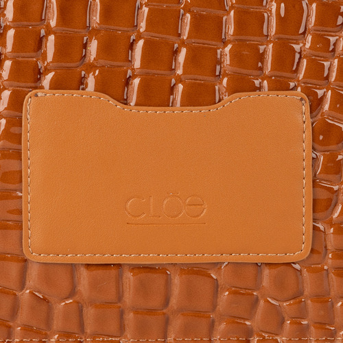Cartera Cierre Sencillo Cloe Racso Mediano Color Naranja