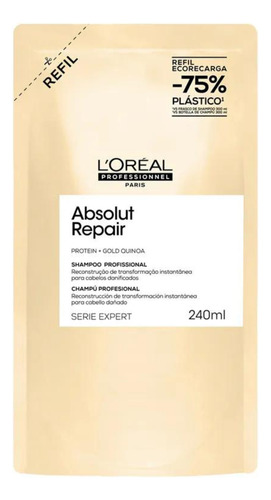 Shampoo Absolut Repair Gold Refil 240ml