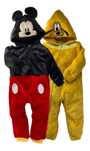 Kit 2 Mamelucos Disney Mickey Y Pluto