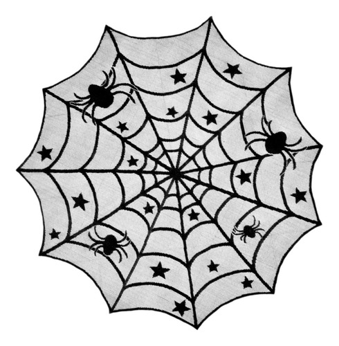 Mantel De Halloween, Mantel Redondo, Telaraña Gótica, De