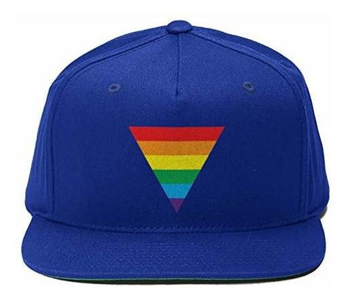 Sombreros - Rainbow Upsidedown Triangle - Lgbtq Flat Brimmed