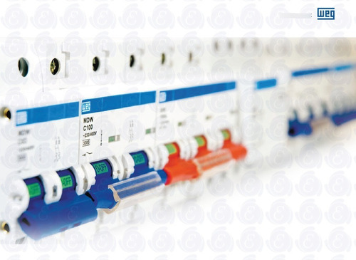 Imagen 3 de 4 de Llave Termica Termomagnetica Bipolar Weg 10 A