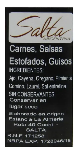 Sabor Norteño Sal Gourmet X 250 Gr - Ruta 40
