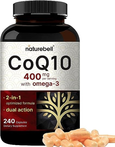 Coenzima Q10 + Omega 3 Max Pureza Biodisp Salud Cardio 240u