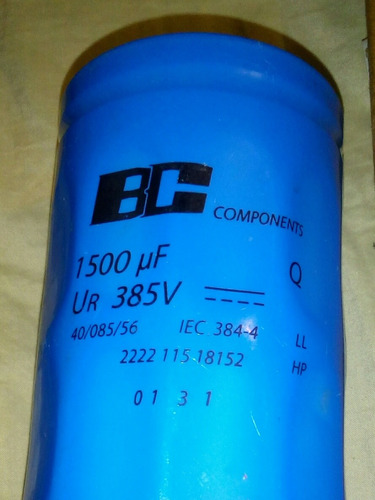 Condensador 1500u, 385v 