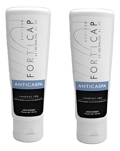 Pack 2 Shampoo Forticap Anticaspa 130ml C/u Ketoconazol 2