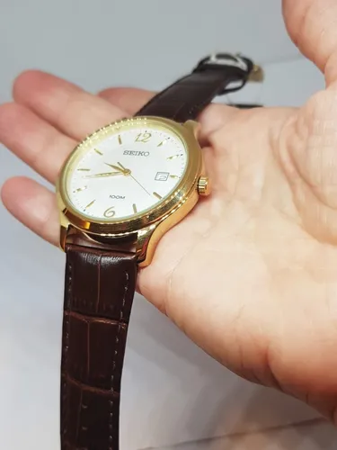 Reloj malla de cuero marron hombre new arrivals