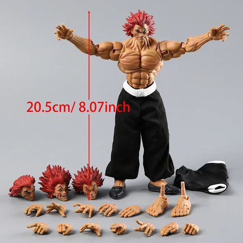 Figura De Acción De Juguete Hanma Yujiro Baki Grappler Ko St