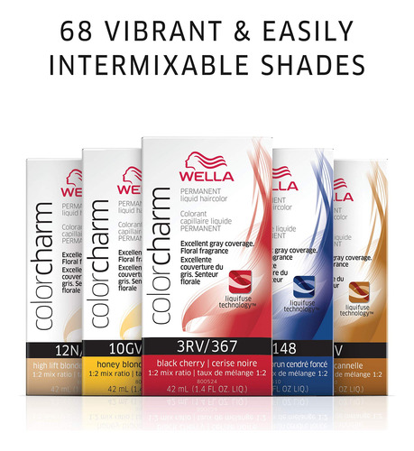 Hair Color Wella Color Charm Permanent 4nn Intense Med Brown