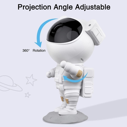 Proyector De Estrellas Astronautas Luz De Noche Para Niños N
