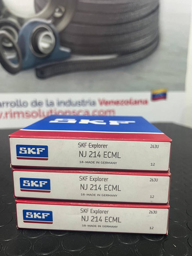 Rodamiento De Rodillos Nj 214 Ecml Marca Skf