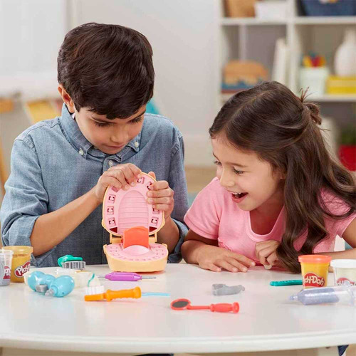 Massa De Modelar - Play-doh - Brincando De Dentista - Hasbro
