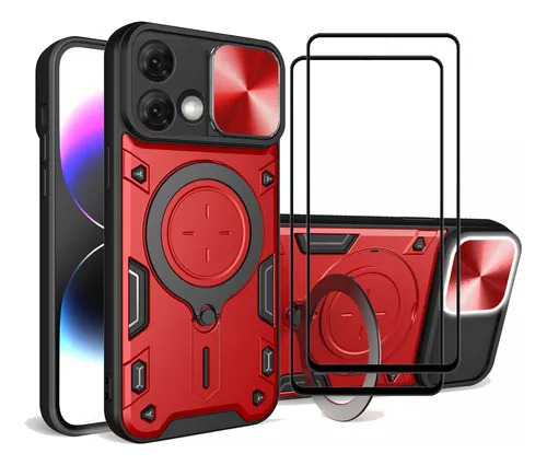 Funda Resistente + 2 Micas Para Motorola Moto G84