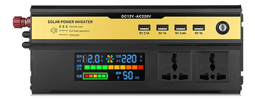 Inversor De Carga De Coche De Potencia Modificada Digital Ch