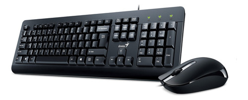 Combo Teclado + Mouse Genius Km-160 Color Negro