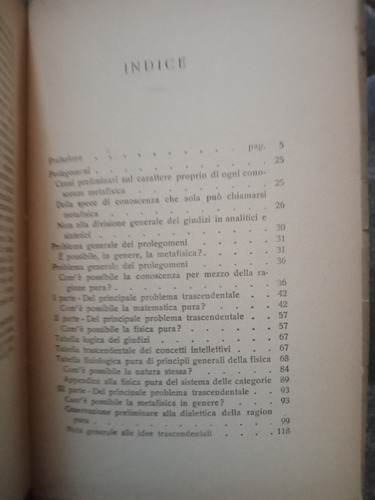 Prolegomeni Ad Ogni Futura Metafisica Kant (Usado)