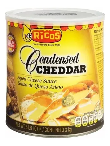 comprar Queso Cheddar Para Nachos Ricos En Lata Condensado 3.03 Kg