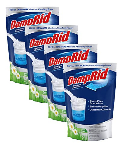 Absorbedor De Humedad Damprid, 4-pack - Elimina Olores Y