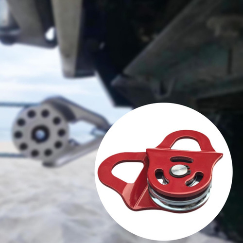 Snatch Block Heavy Duty De 6 Toneladas Accesorios De Rojo