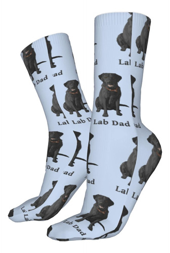 Calcetines Aotose Lab Dad Black Labrador Dog Tobilleros Atlé