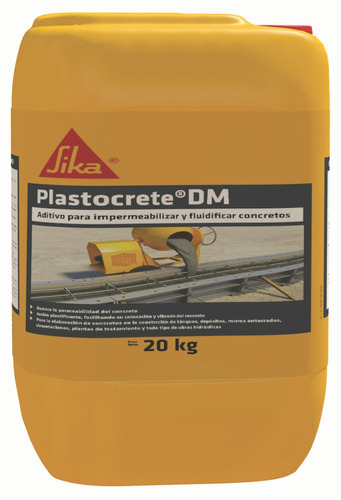 Impermeabilizante Para Concreto Sika Plastocrete Dm 20 Kg