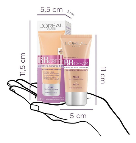 Bb Cream L'oréal Paris Dermo Expertise Base Clara 30ml