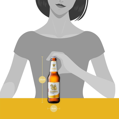 Imagen 4 de 5 de Cerveza Tailandesa Singha 330ml