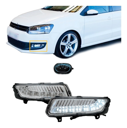 Faros De Niebla Vento Polo 2019 2020 Led Luz De Día