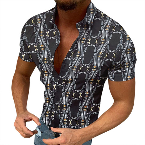 Funky Hawaiian Shirt For Men Floal Printed Button Down