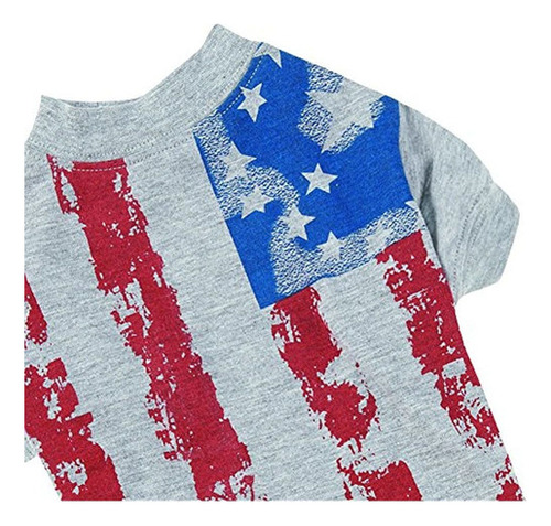 Zack Y Zoey America Cachorro Flagprint Playera Para Perros 1