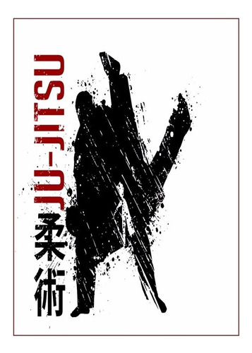 Poster Foto 60x84cm Decorar Academia Jiu Jitso Treinamento