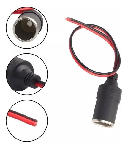 Cable Adaptador Cenicero Enchufe Hembra 12v 5a Encendedor