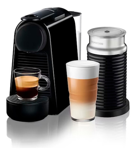 Cafetera Nespresso Essenza Mini A3kd30 Automática Negra Para Cápsulas Monodosis 220v + Aeroccino