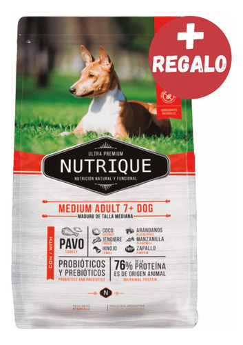 Nutrique Medium Adult 7+ X 12 Kg - Happy Tails