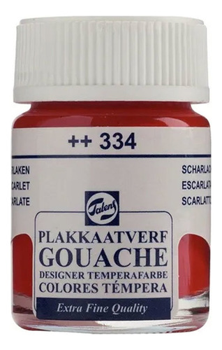 Guache Profissional Talens Extra Fino 16ml - Scarlet Cor 334 Scarlet