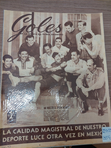Revista Goles 354 22/3/1955
