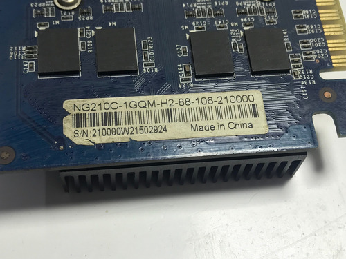 (#1889) Placa De Vídeo Vga Nvidia Evga Gt210 1gb Ddr3 Pci-e (Usado)