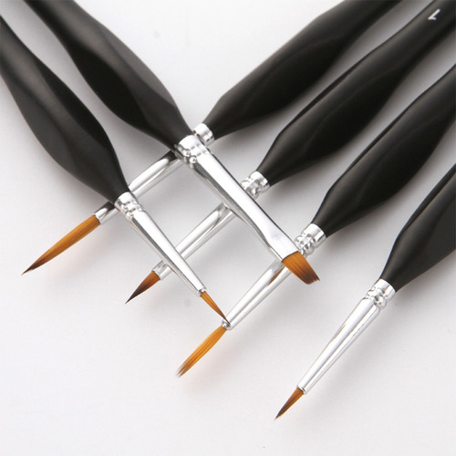 15 Peças Profissional Detalhe Pincéis Conjunto Miniatura Fin