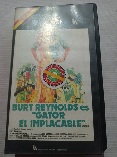 Película Vhs Burt Reynolds Gator Implacable Videocentro 