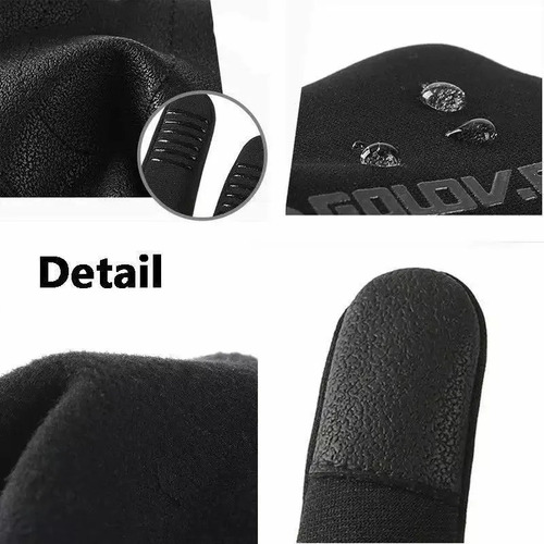 Imagen 6 de 7 de Guantes Moto Invierno Para Uso De Celular Adulto Ciclismo