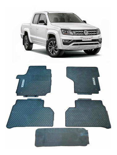 Alfombra En Goma Original Volkswagen Amarok Jgo Completo