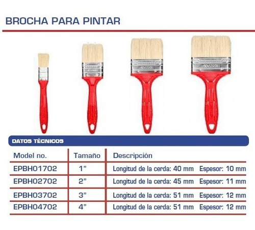 Imagen 2 de 4 de Brocha De Pintar 1