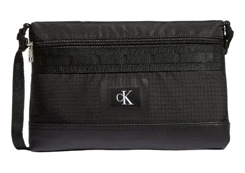 Bolsa bandolera infantil de lona con logo Calvin Klein