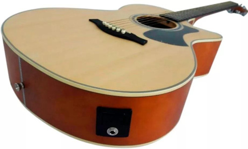Imagem 6 de 7 de Violão Elétrico Aço Tagima Woodstock Tw29 Natural + Kit1pl