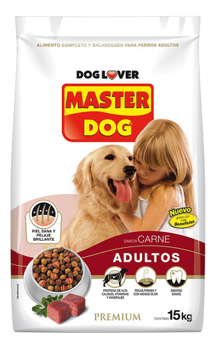 Master Dog Alimento Perro Adulto Carne 15 Kg