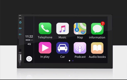 Radio Pantalla Carplay Android Auto Mp5 2 Din 7