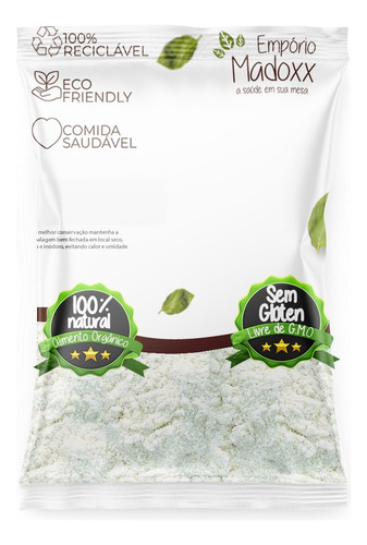 Farinha Coco Branca 100% Pura 1kg Clara Sem Casca Low Carb