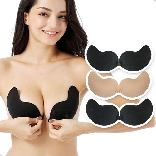 Bra Strapless Push Ups Invisible Strapless Bra, 3 Pcs