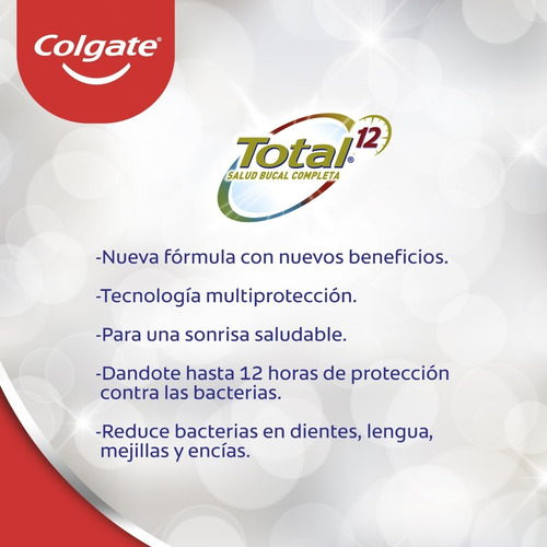 Imagen 4 de 5 de 2 Pzas Colgate Pasta Dental Total Clean, 100 Ml
