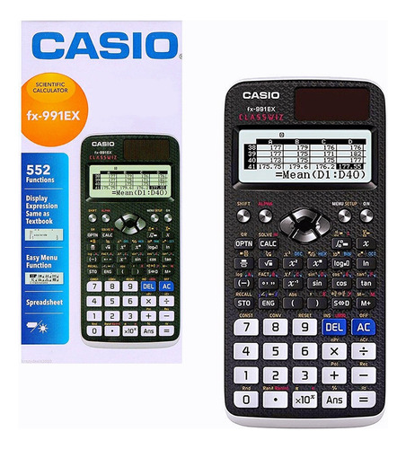 Fx-991ex Classwiz Calculadora Científica 552 Funciones Negro